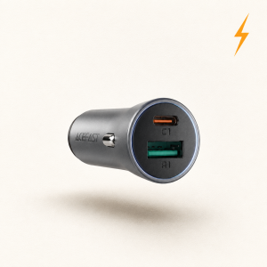 ACEFAST B15 65W Dual-Port Metal Car Charger — USB-C + USB-A